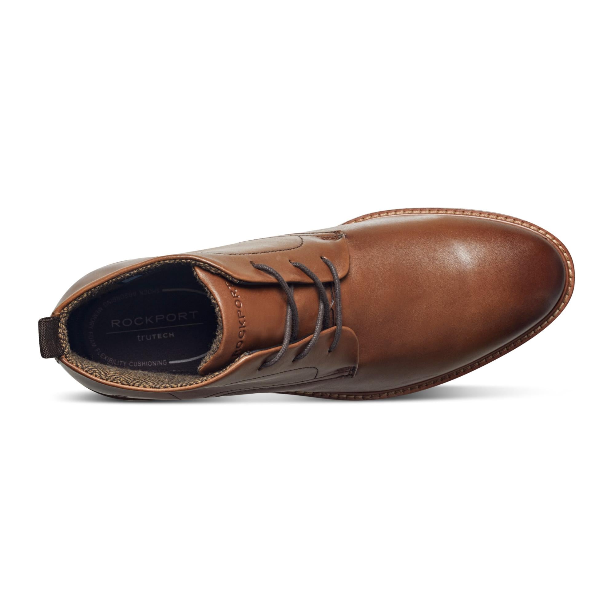 Rockport Men CASPE LACEUP BRITISH TAN/JAVA/COW COCHIN – Rockport