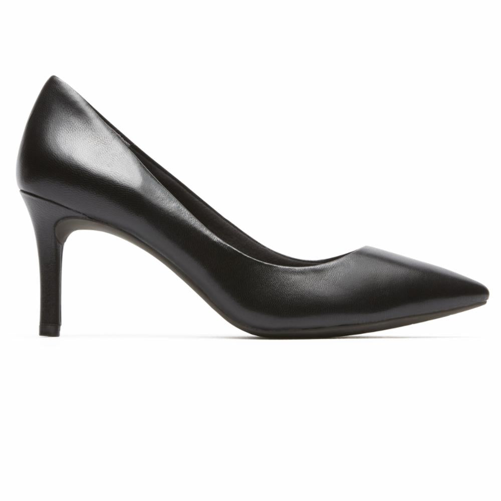 Rockport Women TOTAL MOTION 75mmPTH PLAIN PUMP BLACK/LEATHER
