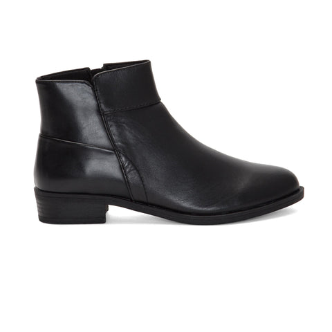 Rockport Women VICKY LAYERED BOOTIE BLACK LTHR