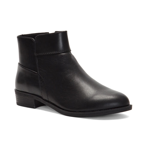 Rockport Women VICKY LAYERED BOOTIE BLACK LTHR