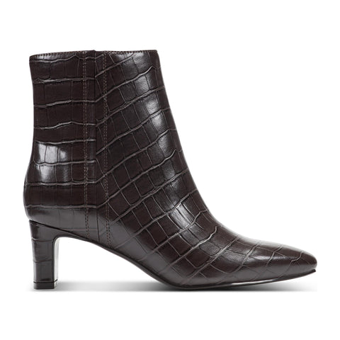 Rockport Women  MARISA DRESS DK BROWN19/CROCODIL PU-XK90010