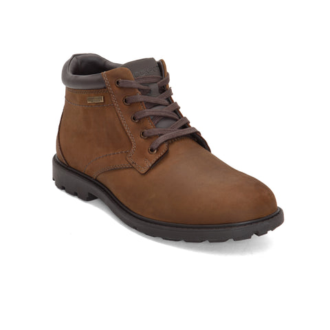 ROCKPORT MEN STORM SURGE PLAIN TOE BOOT TAN