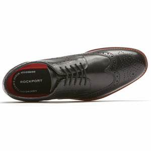 Rockport Men STYLE PURPOSE WING TIP BLACK/LEATHER 2