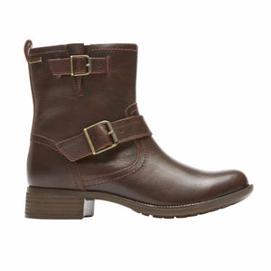 Cobb Hill COPLEY WATERPROOF BUCKLE BOOT BROWN/BRUSHOFF LEATHER