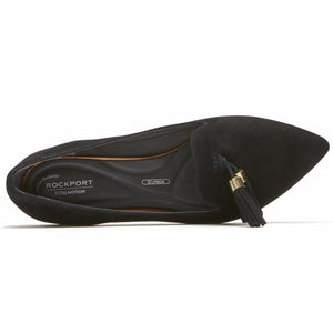 Rockport Women TOTAL MOTION ZULY LUXE LOAFER BLACK/SUEDE