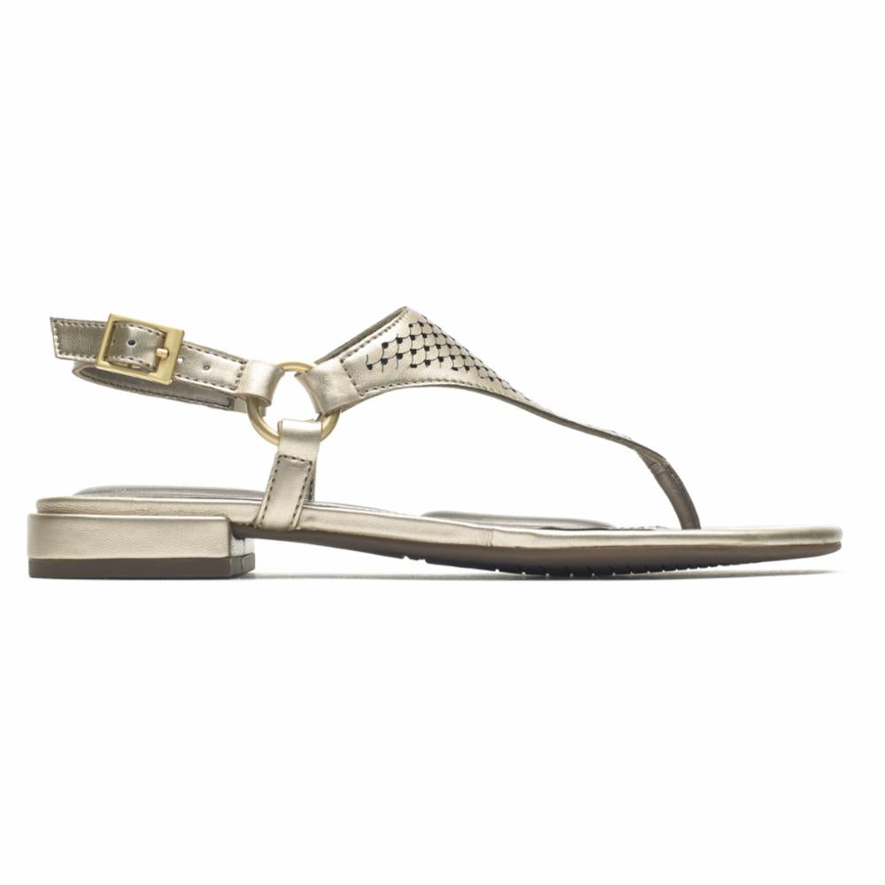 Rockport Women TOTAL MOTION ZOSIA THONG GOLD