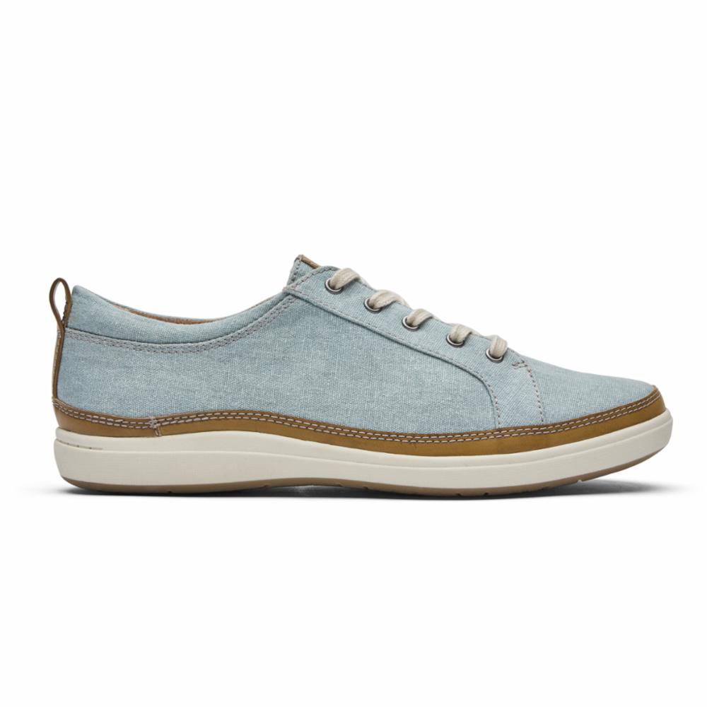 Cobb Hill BAILEE SNEAKER MINERAL BLUE CANVAS ECO WR – Rockport Canada