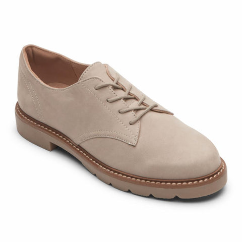 Rockport Women KACEY LACEUP TAUPE LTHR